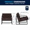 Flash Furniture Madison Accent Chair, Bomber Jacket Seat, 29 W 31-3/4" L 27.5 H ZB-8522-BJ-GG - alternate 7